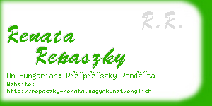 renata repaszky business card